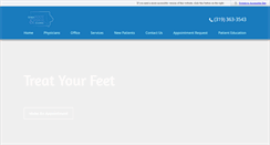 Desktop Screenshot of iowafoot.com